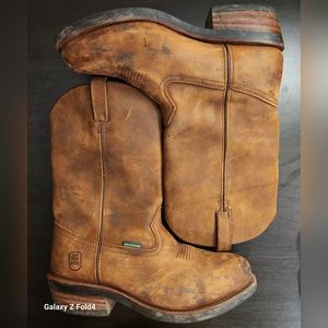 Dan Post DP032972 Albuquerque Brown Leather Waterproof  Steel Toe Boots Size 12D